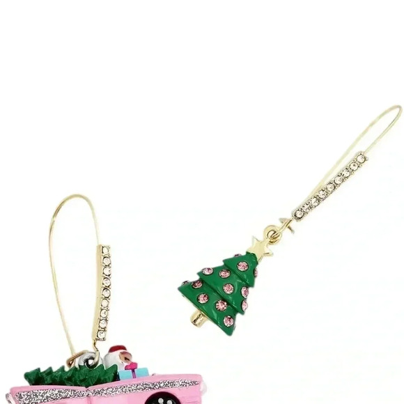 Betsy Johnson Jingle Bell Bling Santa Clause & Christmas Tree Mismatched . - Picture 9 of 10